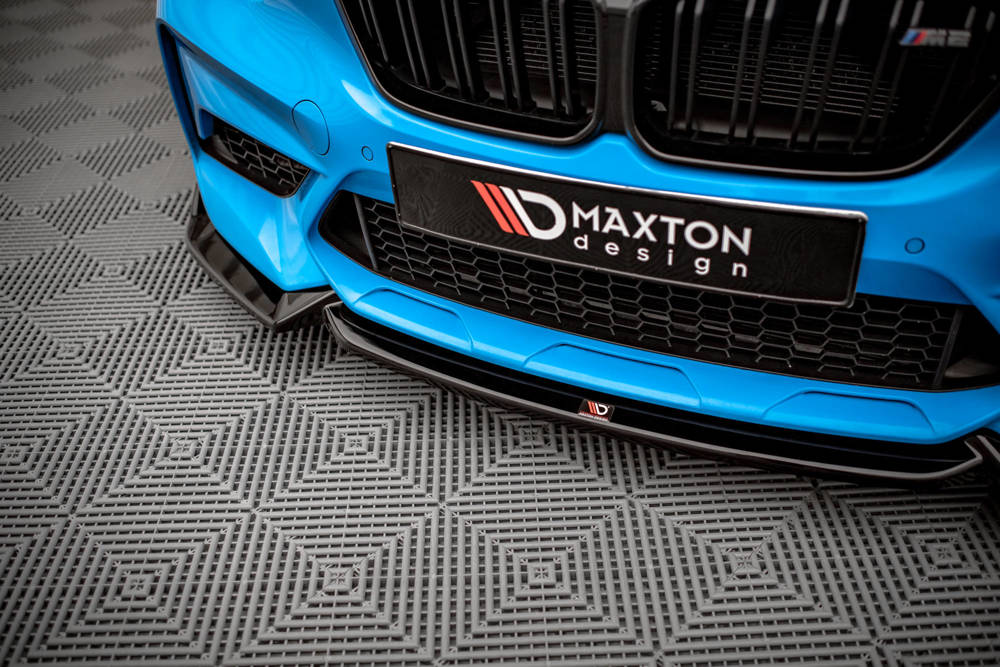 Voorspoiler V.2 BMW M2 F87 Competition Maxton Glans Zwart