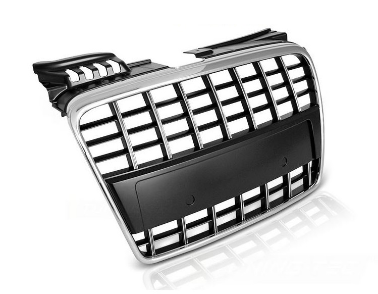 Grille Audi A4 B7 (2004-2008) RS4 Matte Black Embleemloos