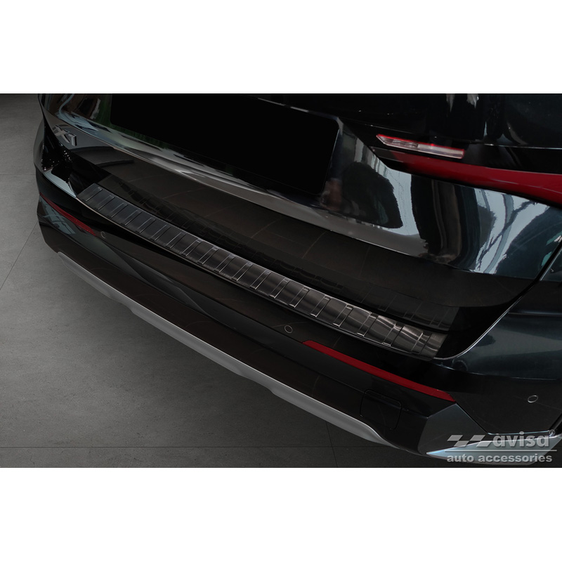 Zwart RVS Achterbumperprotector  BMW X1 U11 / U11 xLine 2022- 'Ribs'