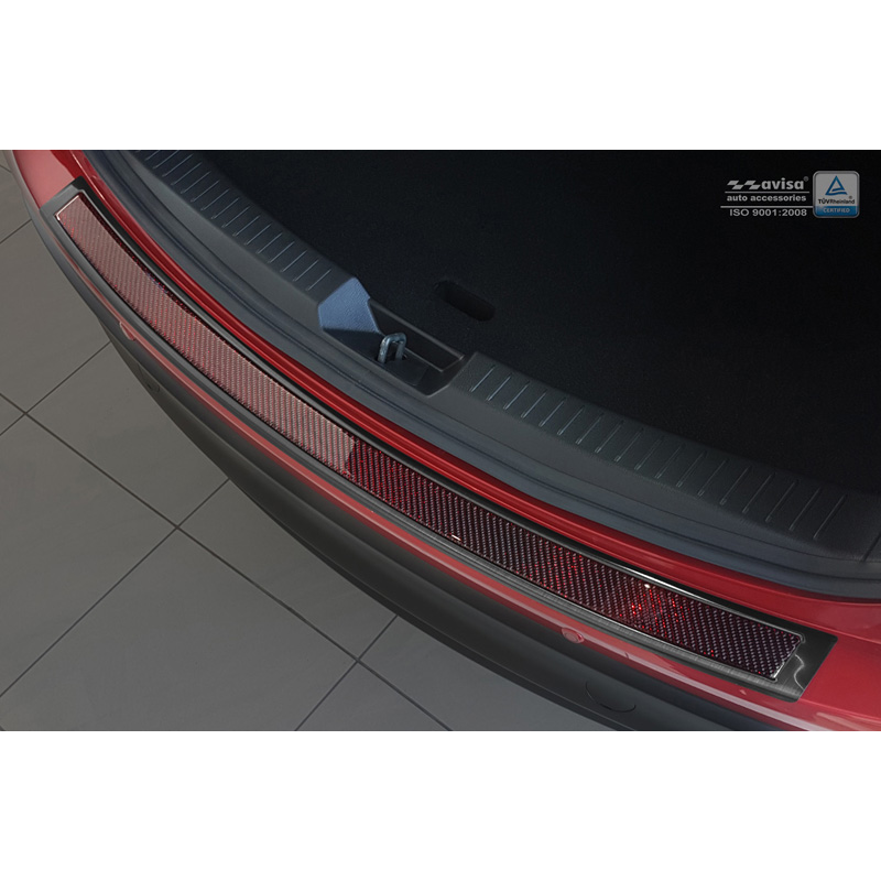 RVS Achterbumperprotector 'Deluxe' Mazda CX-5 2014- Zwart/Rood-Z