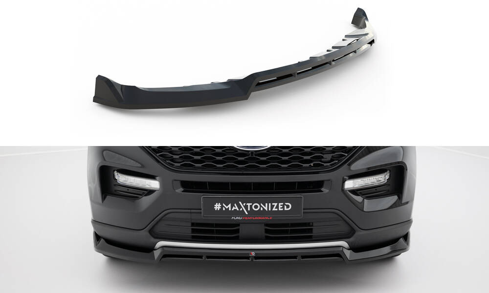 Voorspoiler Ford Explorer XLT MK6 Maxton Glanzend zwart