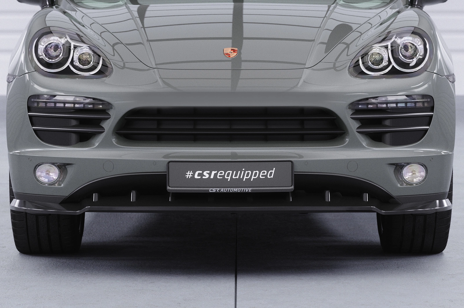 Voorspoiler Porsche Cayenne Typ 92A glans zwart – CSR Automotive (2010-09/2014)