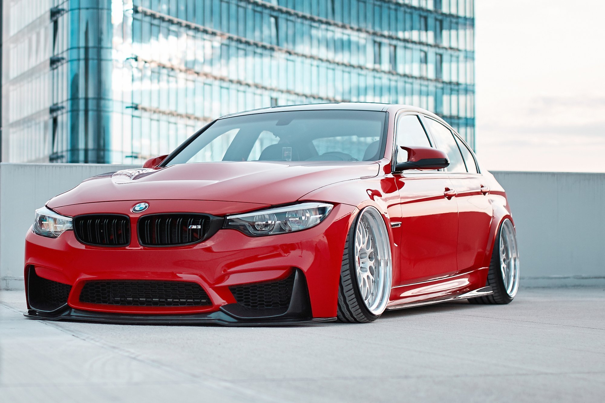 Voorspoiler BMW M3 F80 Maxton Glanzend zwart