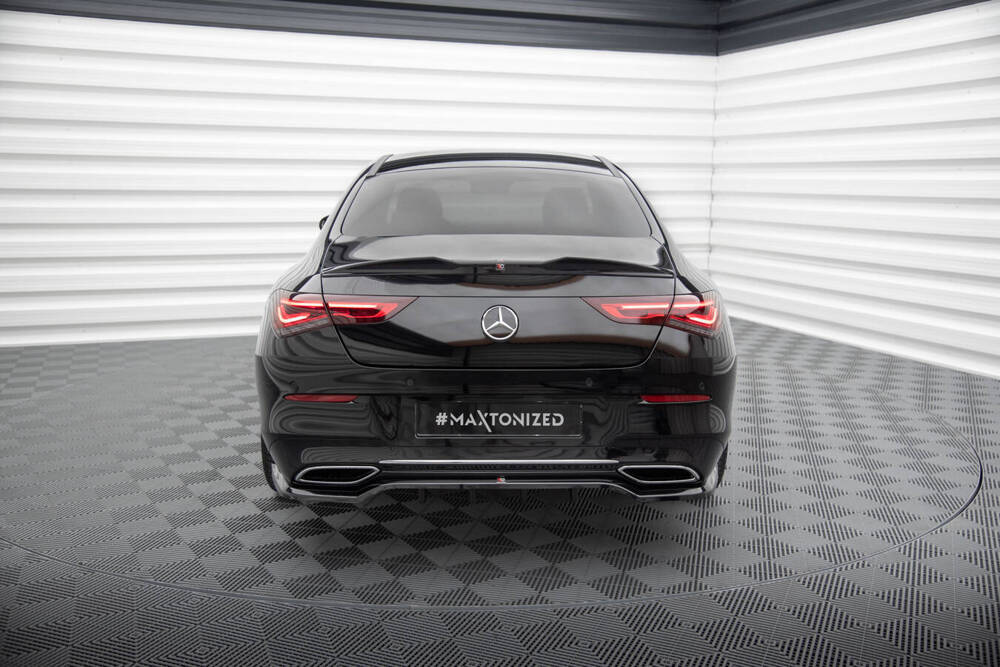 Spoiler Mercedes Benz CLA Coupe C118 Maxton Glans Zwart