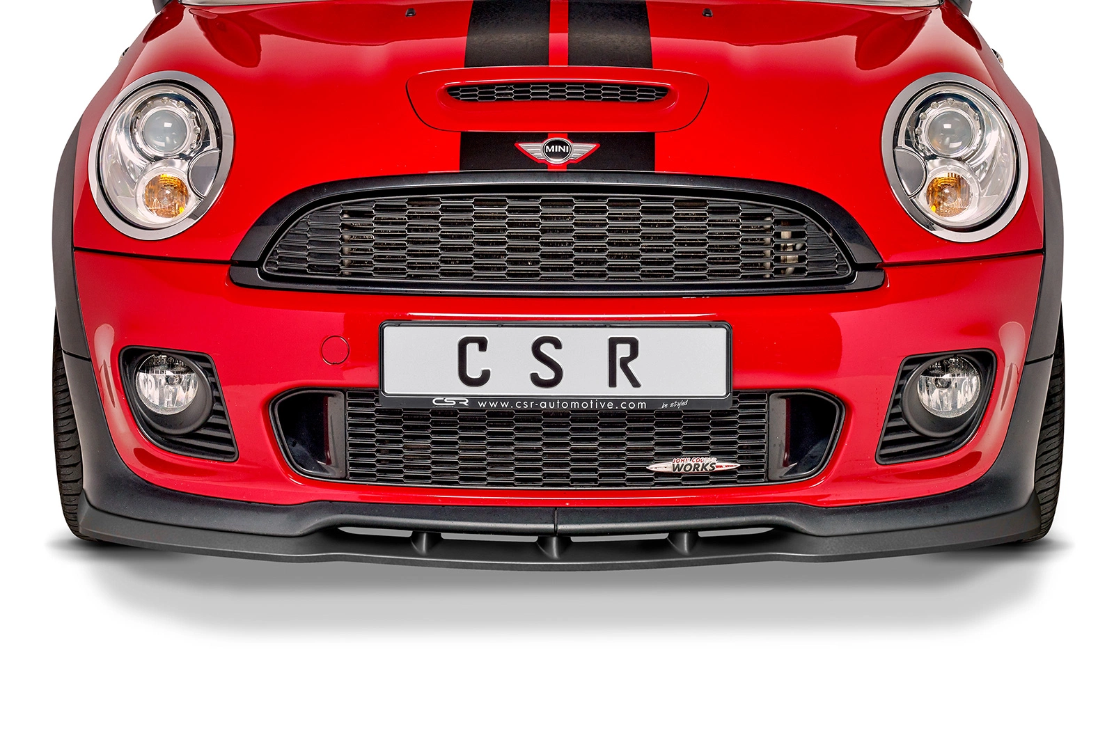 Voorspoiler Mini R56 John Cooper Works CSR glans zwart – 06/2006–11/2013
