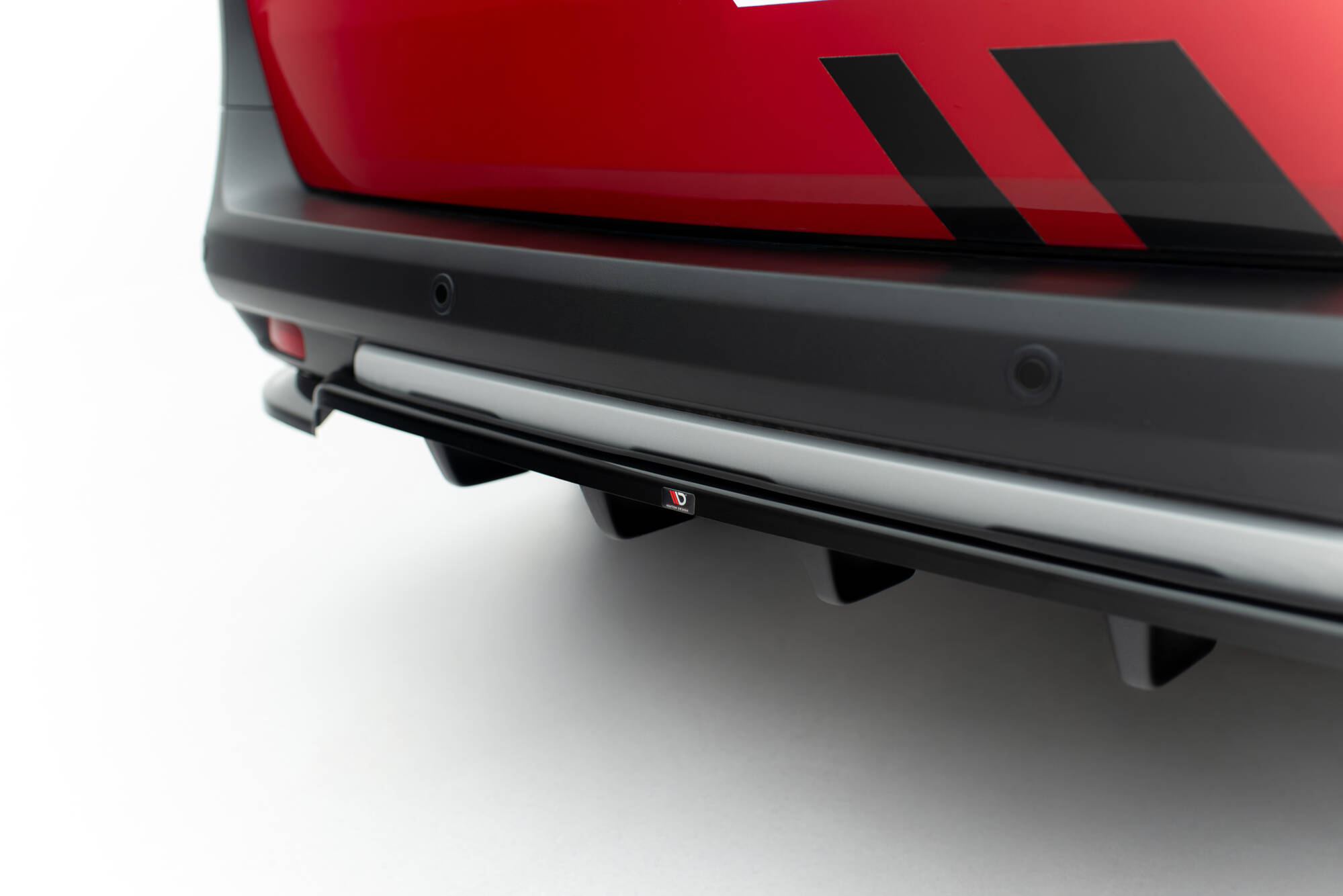Achter Diffuser Ford Tourneo Courier MK2 Maxton Glanzend zwart