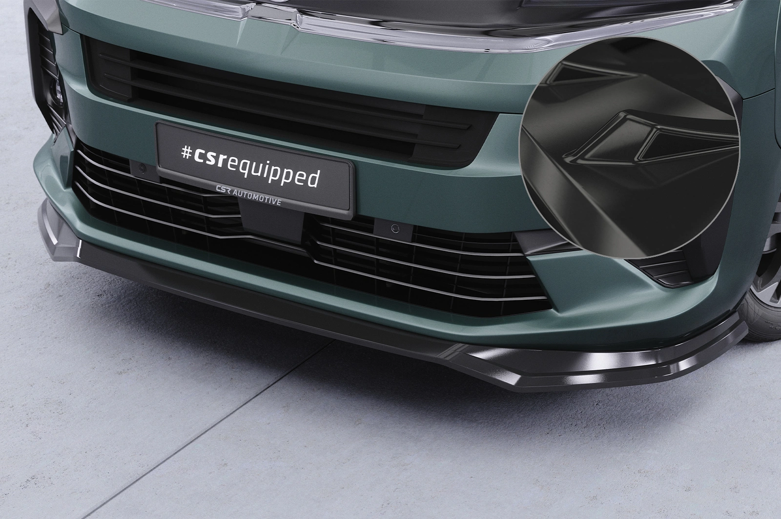 Voorspoiler Opel Zafira Life glans zwart