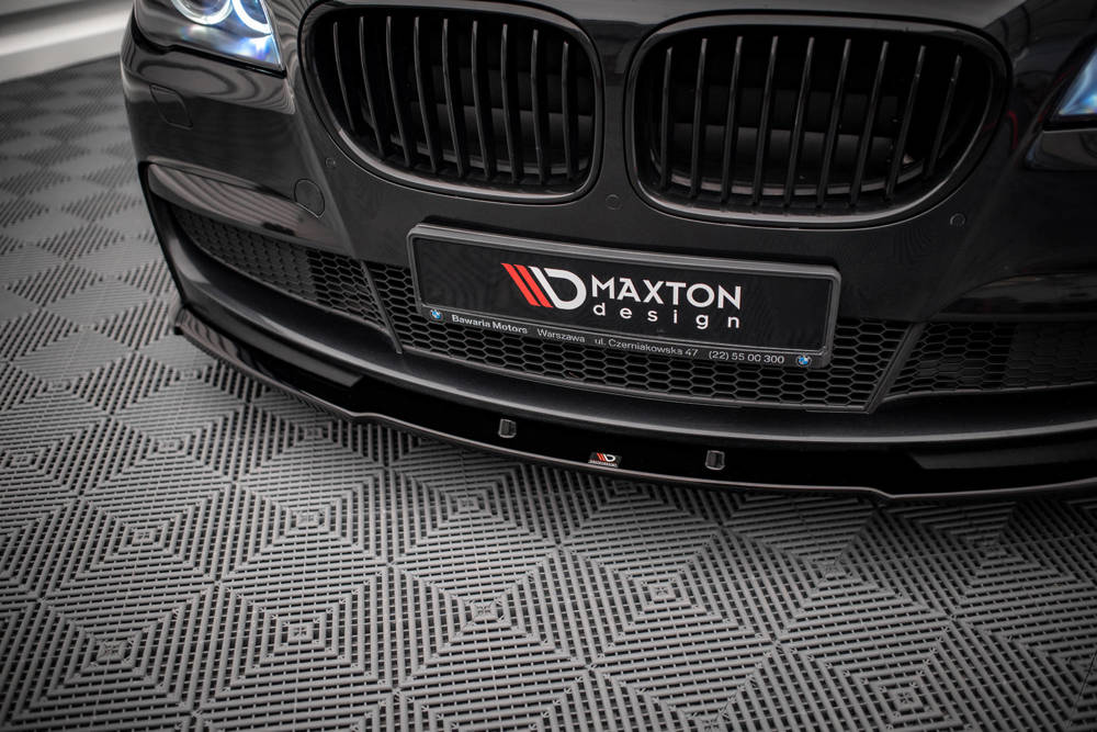 Voorspoiler V.1 BMW 7 Serie M-Pakket F01 Maxton Glans Zwart
