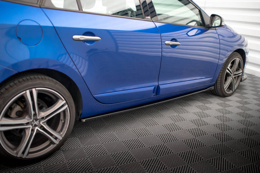 Zijskirts Renault Megane GT Line Grandtour FL Maxton Glans Zwart