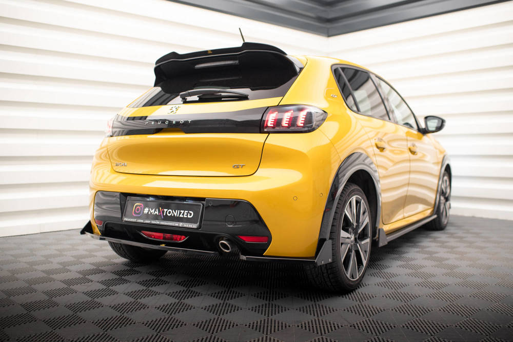 Diffuser met Canards Peugeot 208 GT Maxton Glans Zwart