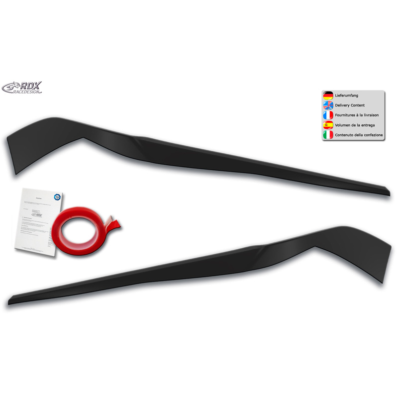 Koplampspoilers  BMW X1 F48 2015-2019 (ABS)