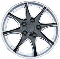 4-Delige Wieldoppenset Alaska 16-inch zilver/zwa6t