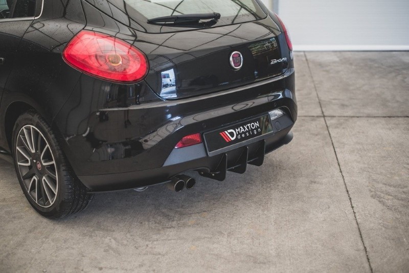 Achter Diffuser Fiat Bravo Sport Mk.2 Glanzend Zwart