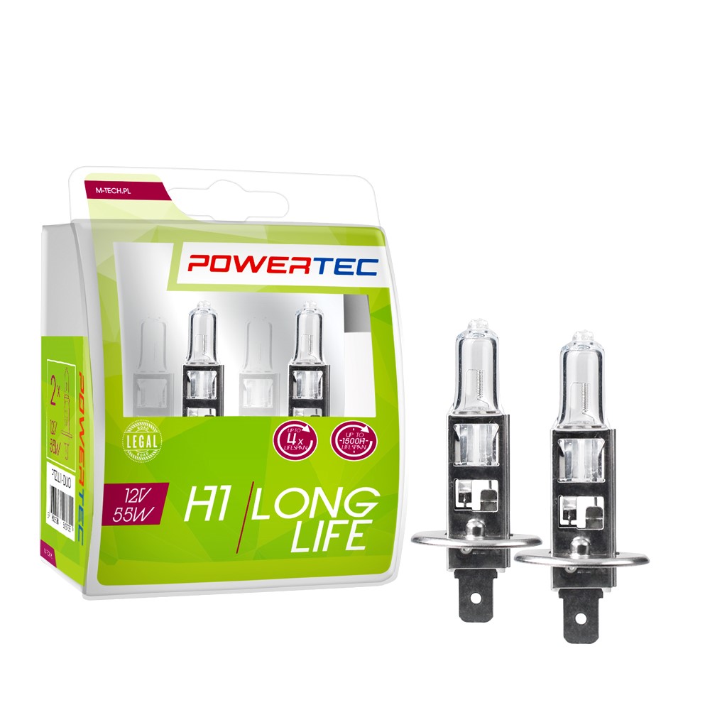 Mtech Powertec SuperWhite H1 lampen 12V DUO