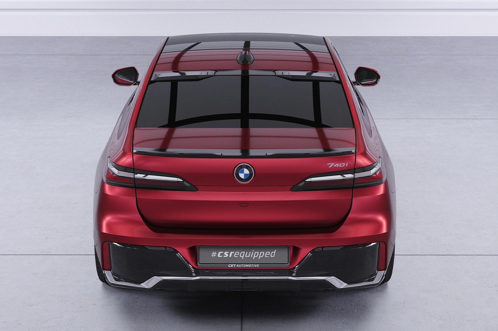 Achterspoiler BMW 7er / i7 G70 glans zwart