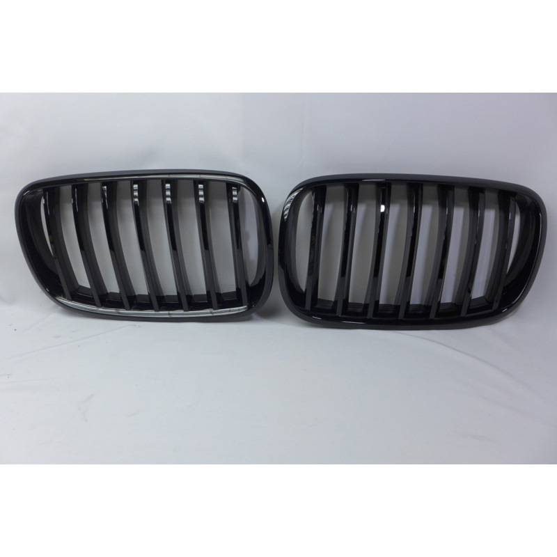 Glanzend zwarte Grills  BMW X5 E70 / X6 E71 2007-2013