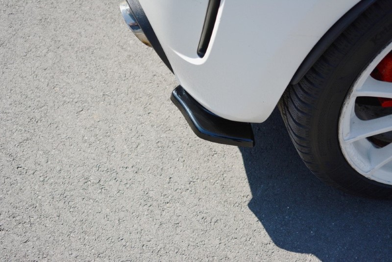 Achterzij Spoilers Fiat 500 Abarth MK1 Glanzend Zwart
