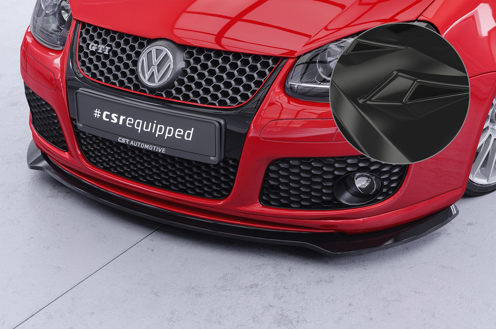 Voorspoiler VW Golf 5 (Typ 1K) GTI Edition 30/Pirelli glans zwart