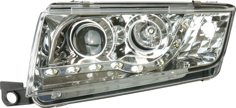 Faros Skoda Fabia 00-04 Dayline Los ojos del Diablo cromo