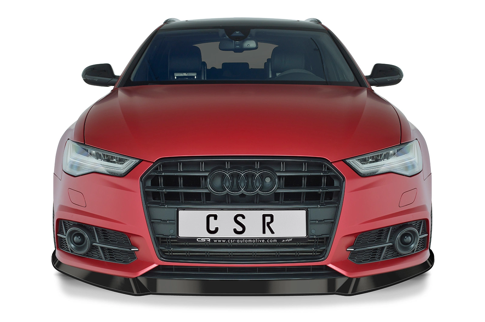 Voorspoiler Audi A6 C7 4G S-Line / S6 C7 4G Glans Zwart – 10/2014–2018