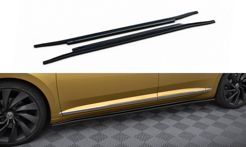 Zijskirts Volkswagen Arteon Maxton Zwart Glans