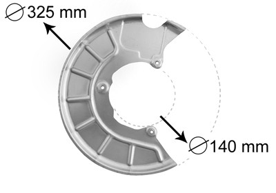 Stofschild Voor Rechts VW Caddy III 10/15