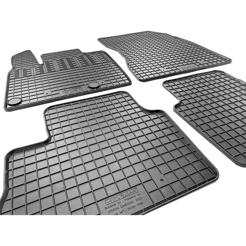 Rubber matten  Nissan Qashqai III (J12) 2021- (4-delig + montagesysteem)