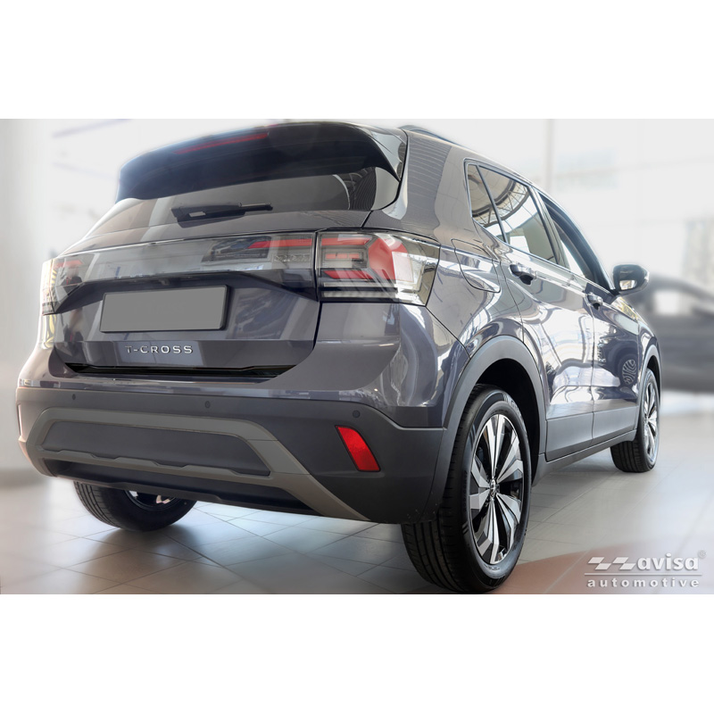 Avisa Zwart Chroom RVS Kofferbak Sierlijst  Volkswagen T-Cross 2019-2024 & Facelift 2024-