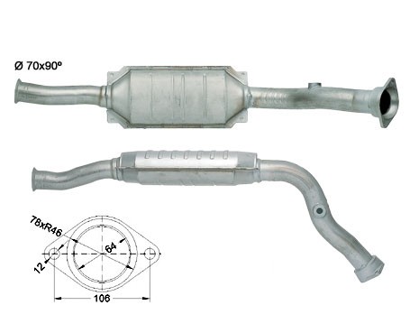 Fiat ULYSSE 2.0i 1998 cc 90 Kw / 123 cv RFU Magnaflow CAT Bouwja