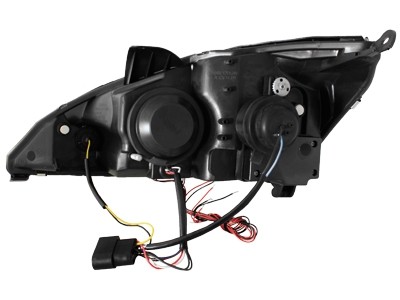 Faros Ford Focus 01-04 Angel Eyes negro