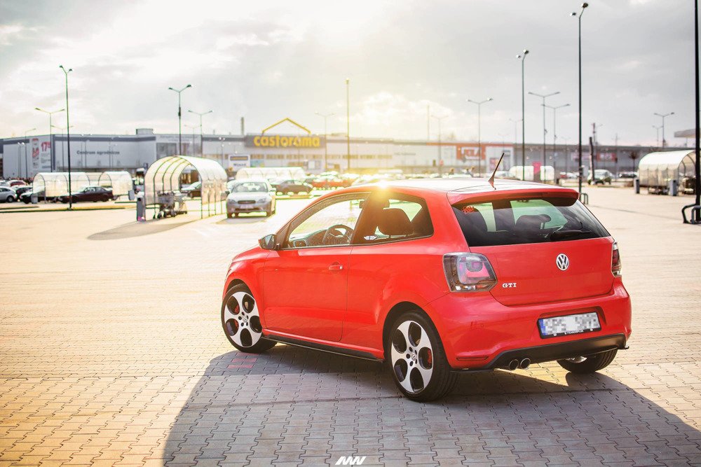 Diffuser VW Polo 5 GTI 6R Glans Zwart