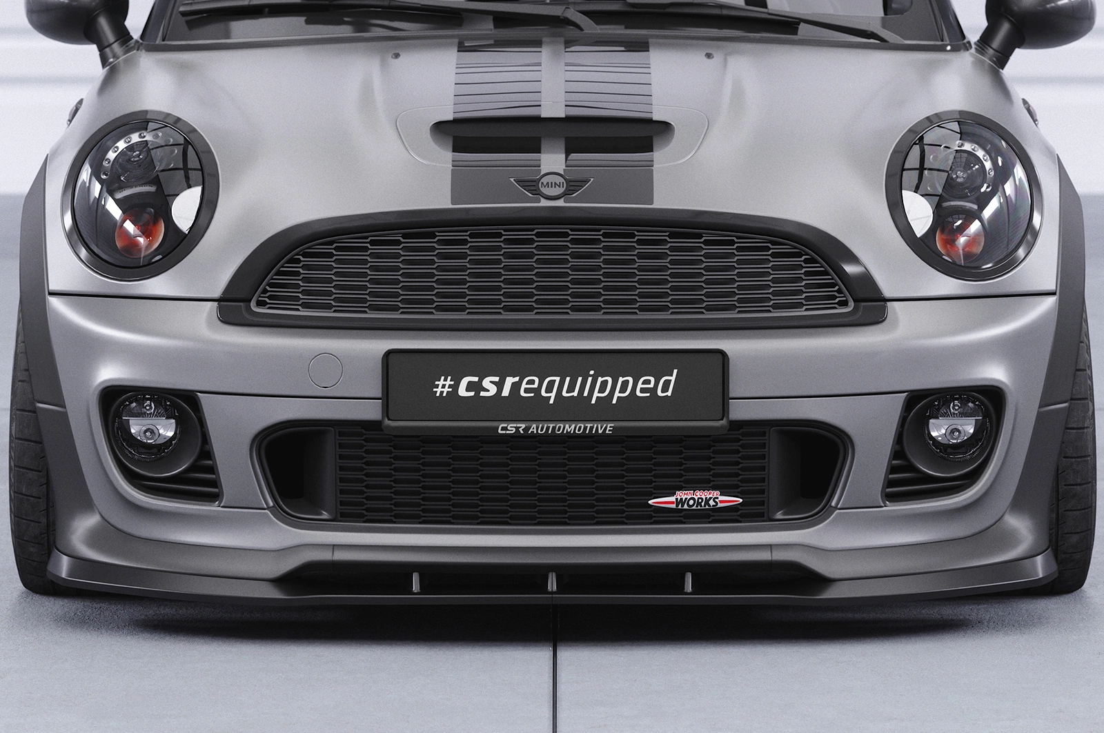 Voorspoiler Mini Cooper Coupe JCW (R58/R59) Glans Zwart – CSR Automotive
