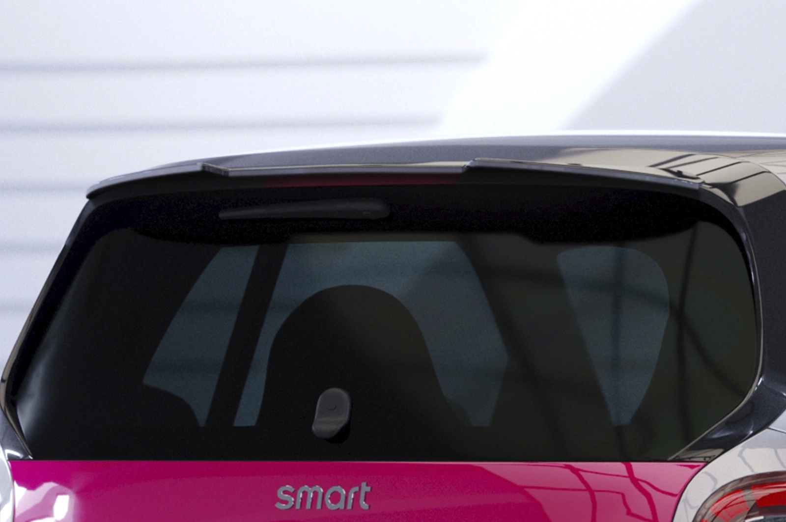 Voorspoiler Smart fortwo (453) glans zwart