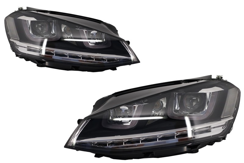 Koplampen VW Golf VII led dagrijverlichting 12- R-Line Chrome (Dynamic)