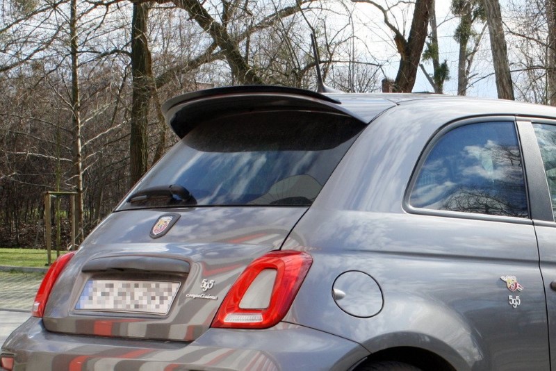 Spoiler Extentie Fiat 500 Abarth Facelift MK1 Glanzend Zwart Maxton