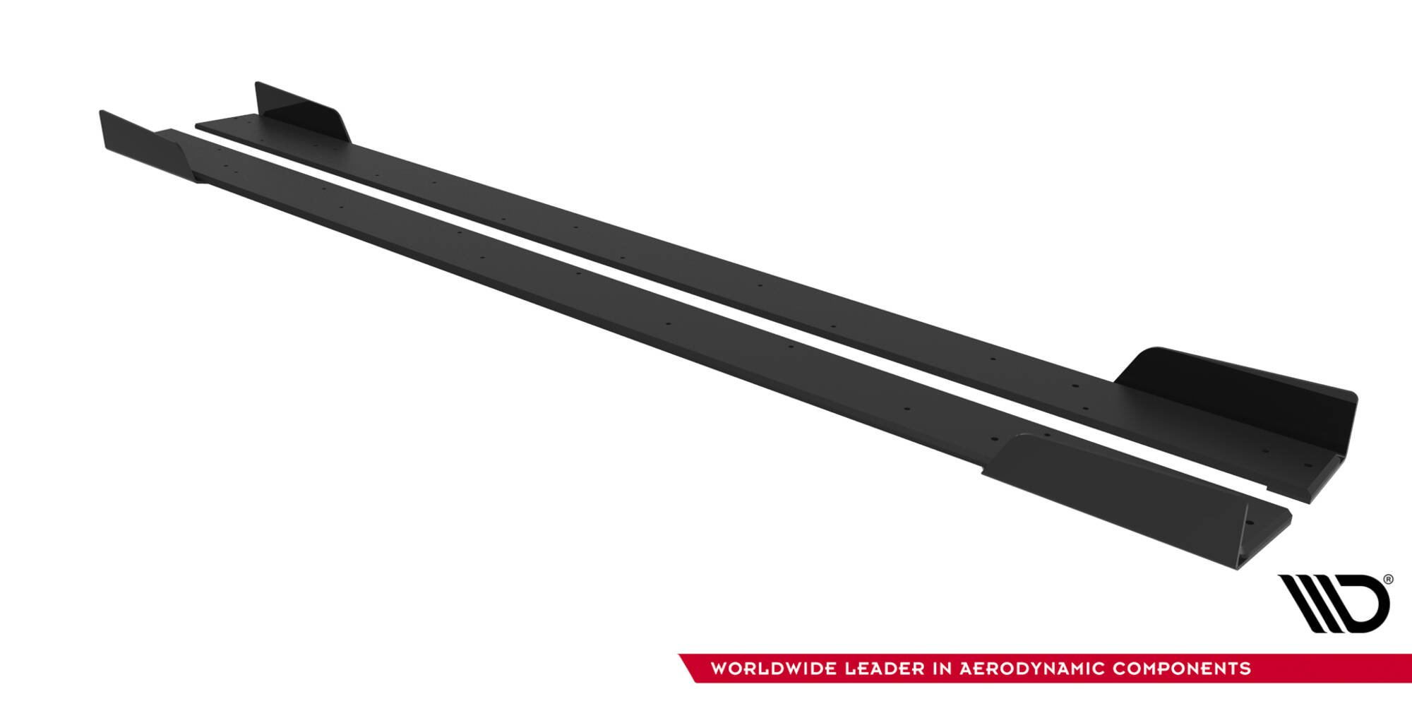 Street Pro Zijskirts + Flaps Mitsubishi Lancer EVO X Maxton Glanzend zwart