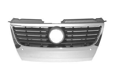 grille, Park Control, chrome, met chromelijst VW Passat, 2005-20
