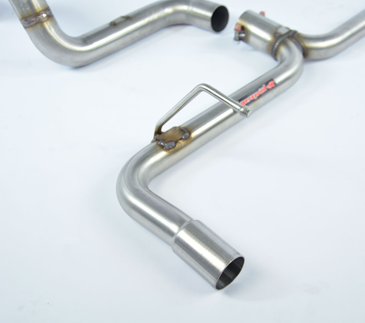 595 ABARTH 1.4T "Trofeo Edition" (140 Hp) 2015 Rear pipe kit Right - Left (Muffler delete)