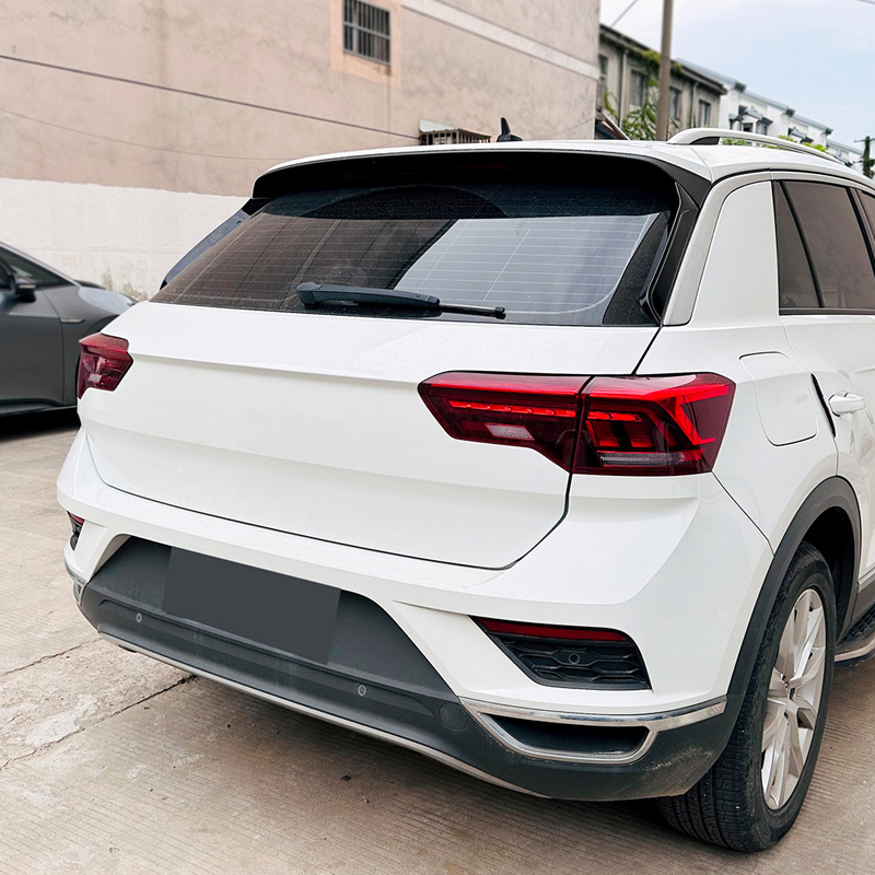 Set achterruit side-spoilers  Volkswagen T-Roc (A11) 2017- (ABS Glanzend zwart)