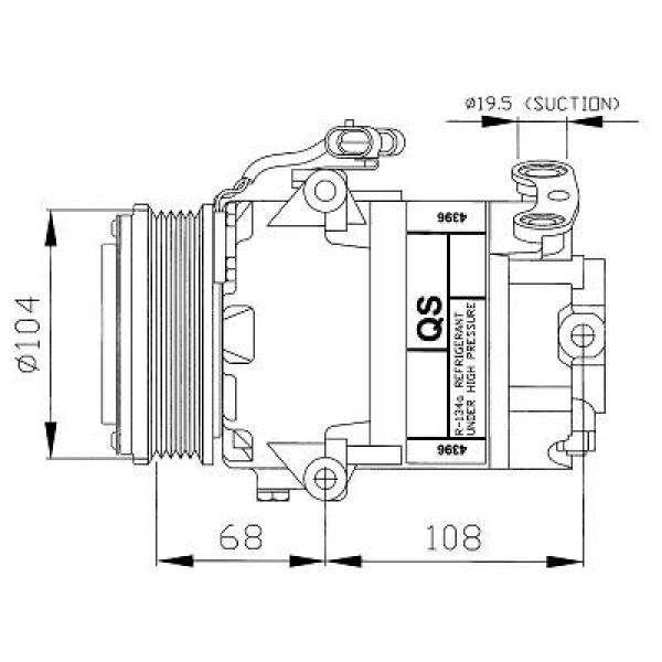 Compressor ASTRA G 1.6 98-04 NIEUW
