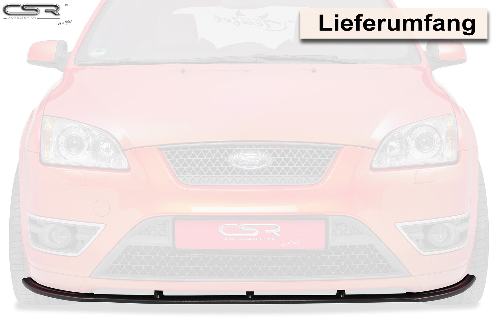 Cupspoilerlip carbon-look Ford Focus II ST CSL135-C