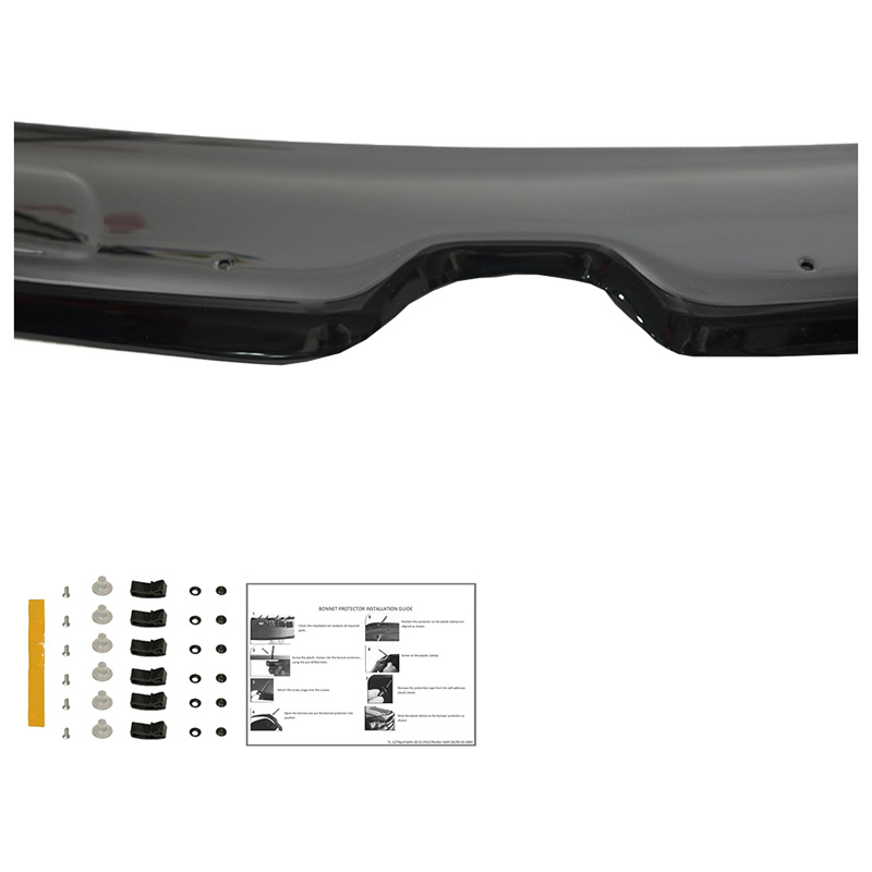 Motorkapbeschermer (steenslagcover)  Renault Kangoo 2e Gen. Facelift 2014-2019 - Glanzend zwart