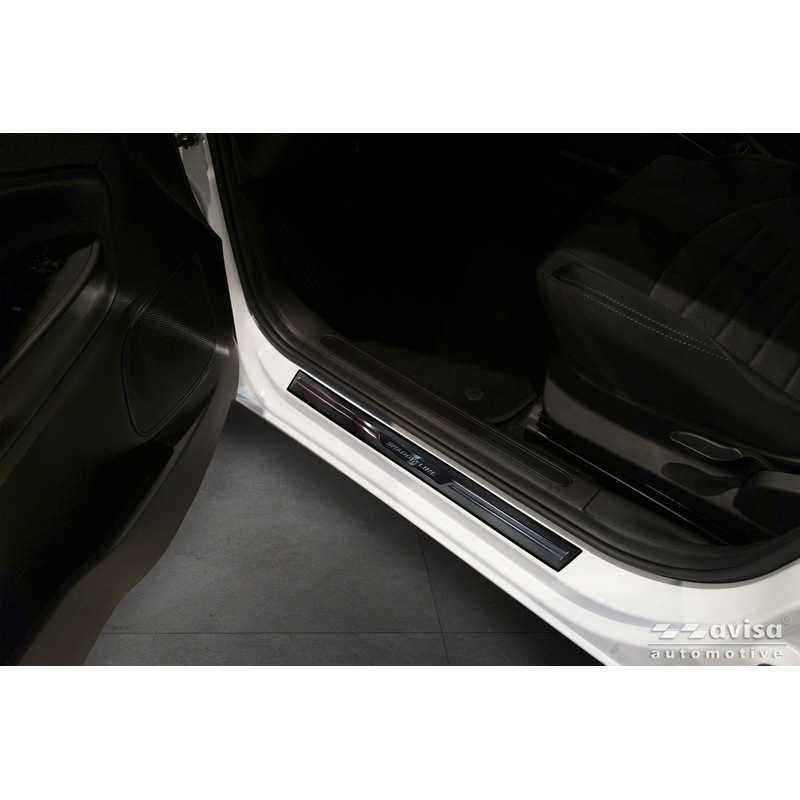 Avisa Universele Instaplijsten 'Shadow Premium' Aluminium/Zwart - 2-Delig - 54 x 4 cm