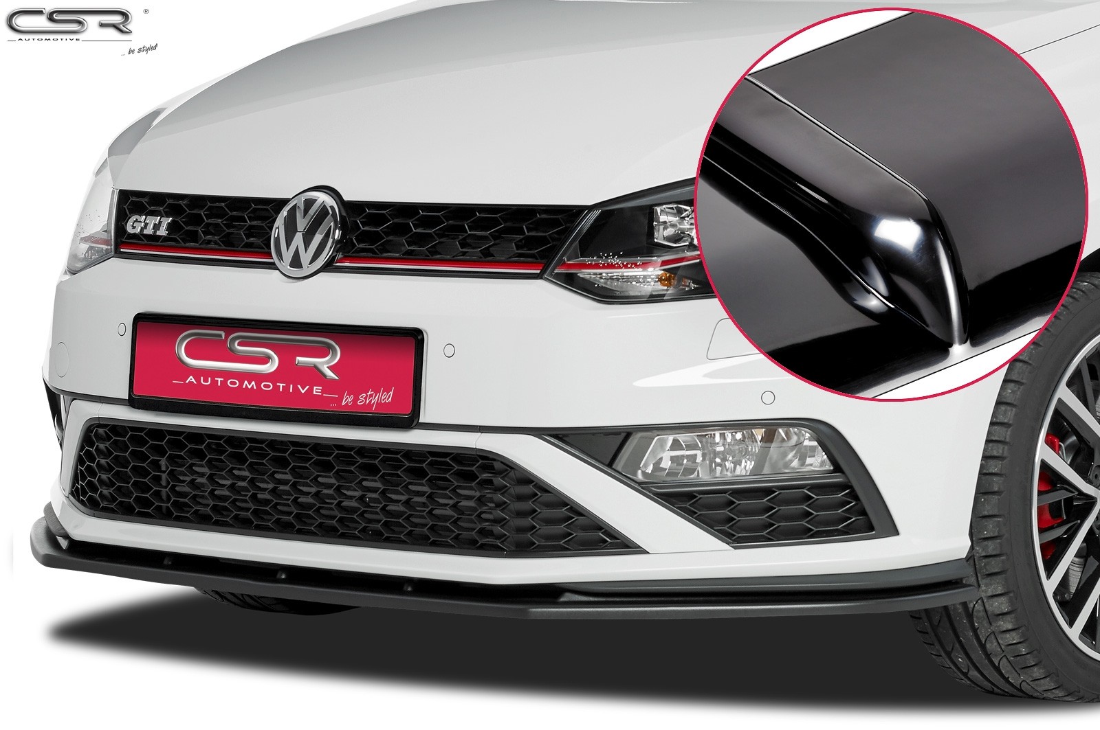 Cupspoilerlip Glossy Volkswagen Polo GTI 6C CSL140-G