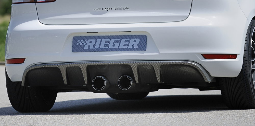 Diffuser Volkswagen Golf 6 GTI GTD Rieger Carbon Look