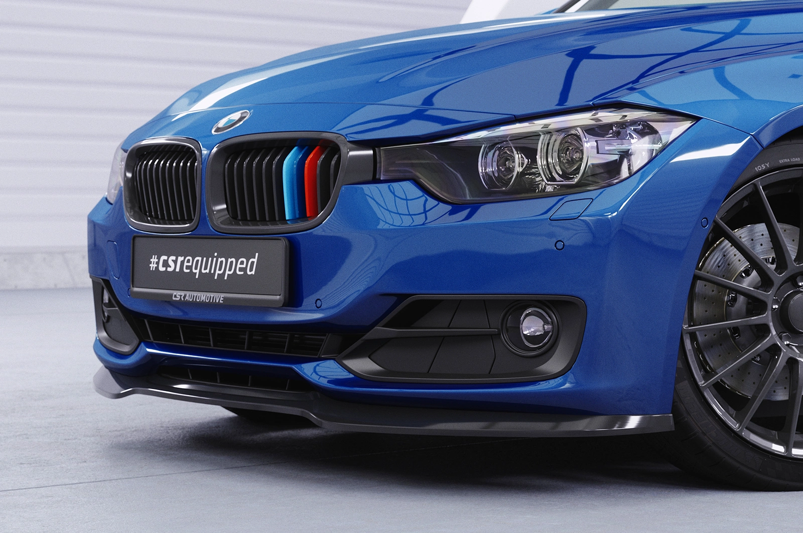 Voorspoiler BMW 3er (F30 / F31) Glans Zwart (10/2011 - 06/2015) van CSR Automotive