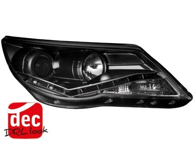 Dayline Headlights VW Tiguan black 07-11