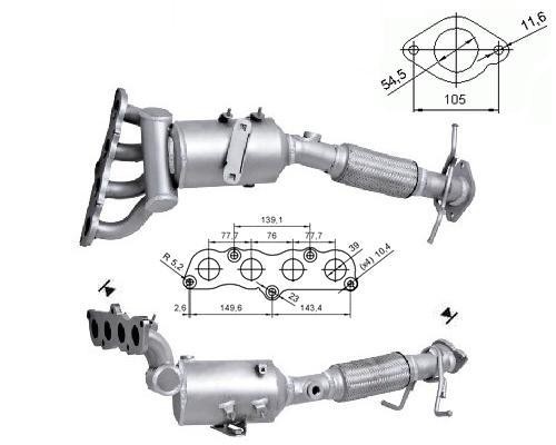 Mazda 3 1.6i 16V 1598 cc 77 Kw / 105 cv Z6 Magnaflow CAT Bouwjaa