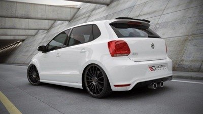 Spoileropzetstuk VW Polo MK5 GTI / R-LINE Glans Zwart Maxton