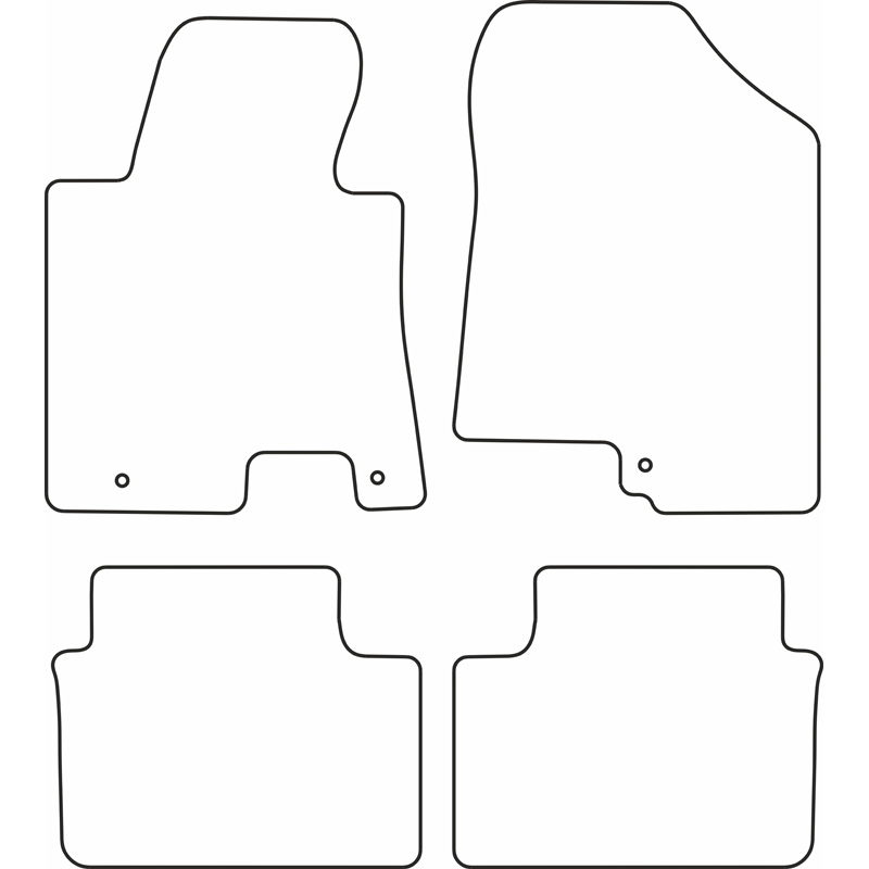 Automatten Velours  Hyundai i30 2013-2016